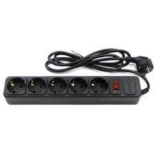 SP5B-110. Сетевой фильтр 5 розеток, 1м, черный. 5bites