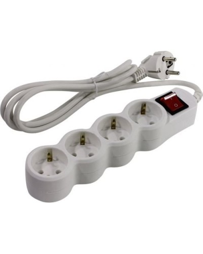 SP4W-150. Сетевой фильтр 4 розетки, 5м, белый. 5bites в Уфе