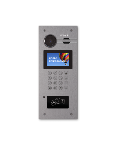 AA-07FB SILVER. Вызывная панель IP-домофона. BAS-IP в Уфе