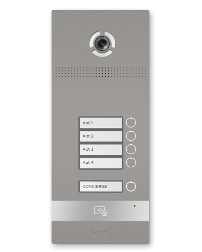BI-04FB SILVER. Вызывная панель IP-домофона. BAS-IP в Уфе