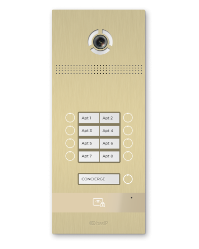 BI-08FB GOLD. Вызывная панель IP-домофона. BAS-IP в Уфе