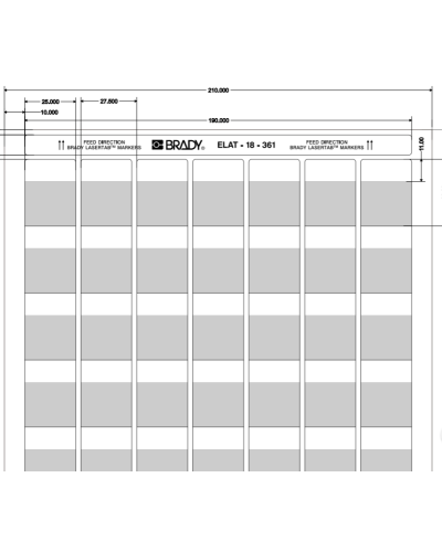 ELAT-18-361-2.5 (уп. 2500 шт.): Этикетка в Уфе