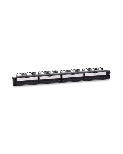 PL-24-KJ-RJ45-Cat.6a-180T (11832c): Патч-панель 19" (1U), 24 порта RJ-45, категория 6a, с задним кабельным организатором в Уфе