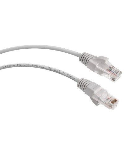 PC-UTP-RJ45-Cat.5e-20m-LSZH (9593c), серый. Патч-корд медный. CABEUS в Уфе