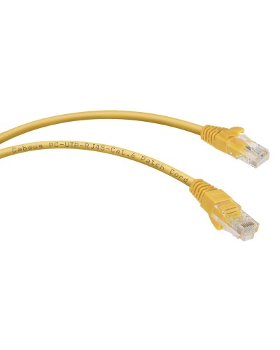 PC-UTP-RJ45-Cat.6-1.5m-YL (8706c), желтый. Патч-корд медный. CABEUS в Уфе