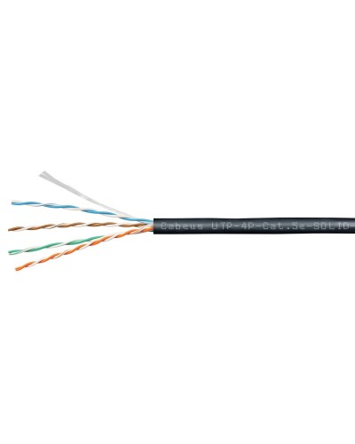 UTP-4P-Cat.5e-SOLID-OUT-PE-UV (11246c). Кабель «витая пара» (LAN) для структурированных систем связи. CABEUS в Уфе
