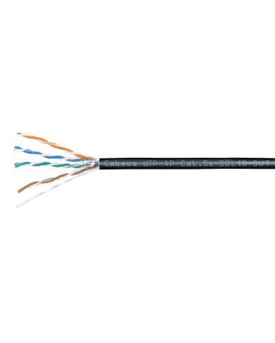 UTP-4P-Cat.5e-SOLID-OUT-LSZH-UV-100 (7172c-5). Кабель «витая пара» (LAN) для структурированных систем связи. CABEUS в Уфе