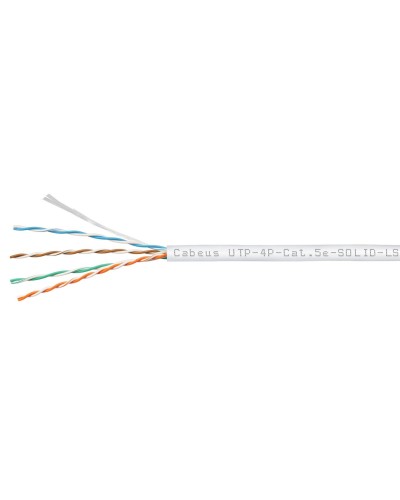 UTP-4P-Cat.5e-SOLID-LSZH-WH (9782c). Кабель «витая пара» (LAN) для структурированных систем связи. CABEUS в Уфе
