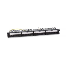 PL-24-KJ-RJ45-Cat.6a-SH-180T (11834c): Патч-панель 19" (1U), 24 порта RJ-45, категория 6a, полностью экранированная