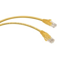 PC-UTP-RJ45-Cat.6-2m-YL (8707c), желтый. Патч-корд медный. CABEUS