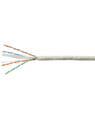 UTP-4P-Cat.6-SOLID-GY (7178c). Кабель «витая пара» (LAN) для структурированных систем связи. CABEUS в Уфе
