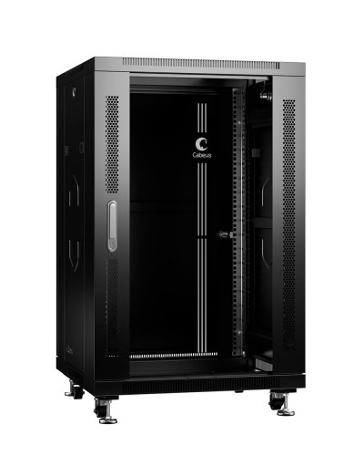 SH-05C-18U60/60-BK (8555c). Шкаф телекоммуникационный 19 напольный 18U. CABEUS в Уфе
