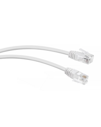 PC-TEL-RJ12-1m (7887c), белый. Патч-корд медный. CABEUS в Уфе
