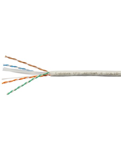 UTP-4P-Cat.6-SOLID-LSZH-WH (11871c). Кабель «витая пара» (LAN) для структурированных систем связи. CABEUS в Уфе