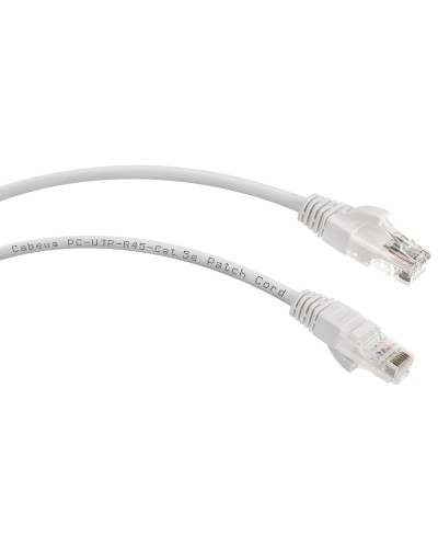 PC-UTP-RJ45-Cat.6-5m-LSZH (8881c), серый. Патч-корд медный. CABEUS в Уфе