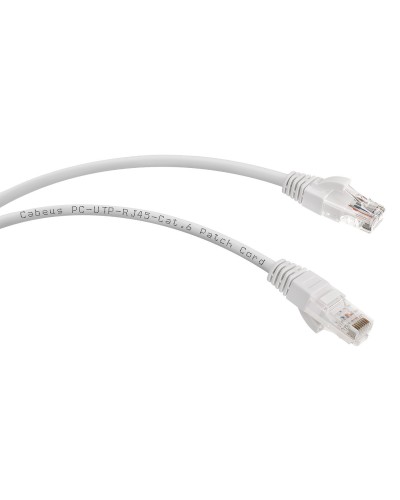 PC-UTP-RJ45-Cat.6-2m-WH (8672c), белый. Патч-корд медный. CABEUS в Уфе