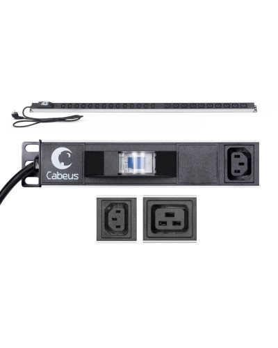PDU-16-14C13-10C19-B-C14 (9553c). Блок розеток. CABEUS в Уфе