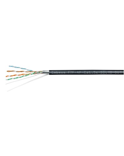 FTP-4P-Cat.5e-SOLID-OUT-PE-UV (11792c). Кабель «витая пара» (LAN) для структурированных систем связи. CABEUS в Уфе