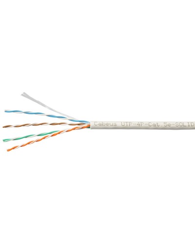 UTP-4P-Cat.5e-SOLID-LSZH-GY-LIGHT (9996c). Кабель «витая пара» (LAN) для структурированных систем связи. CABEUS в Уфе