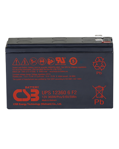 CSB UPS 123606. Аккумулятор герметичный свинцово-кислотный. CSB в Уфе