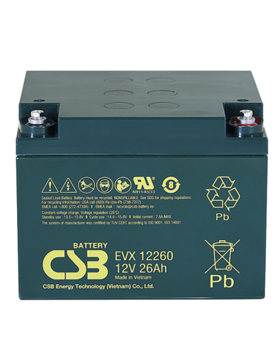 CSB EVX 12260. Аккумулятор герметичный свинцово-кислотный. CSB в Уфе