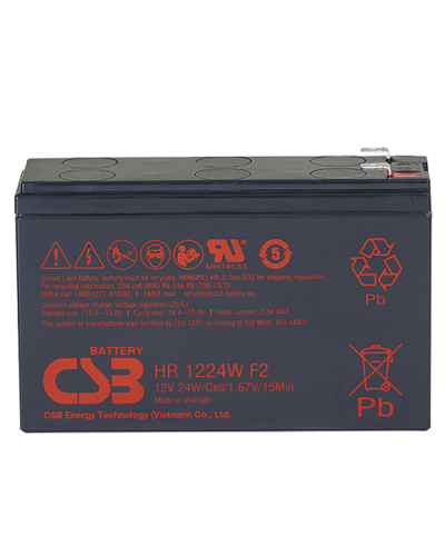 CSB HR 1224W F2 F1. Аккумулятор герметичный свинцово-кислотный. CSB в Уфе