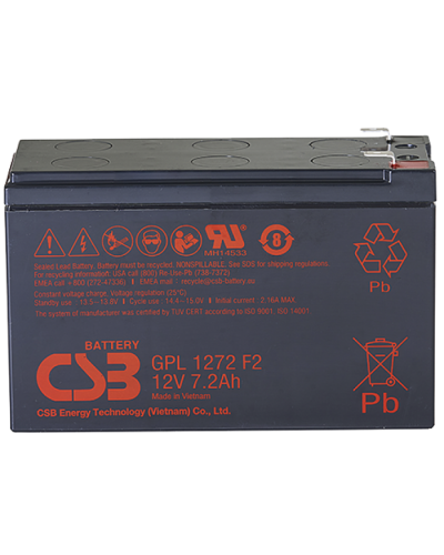 CSB GPL 1272 F2 FR. Аккумулятор герметичный свинцово-кислотный. CSB в Уфе