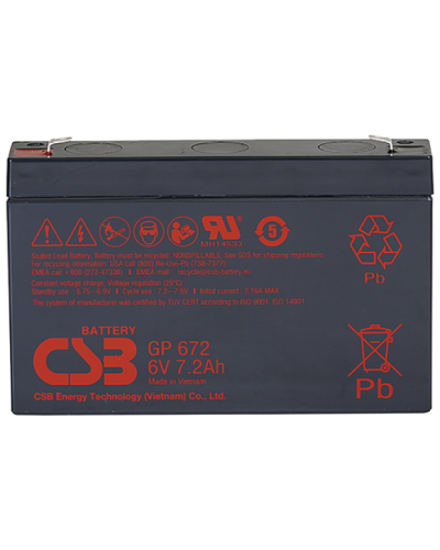 CSB GP 672. Аккумулятор герметичный свинцово-кислотный. CSB в Уфе