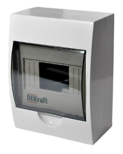 ЩРН-П-8 IP41 настенный (31010DEK). Щиток модульный с прозрачной дверцей. DEKraft в Уфе