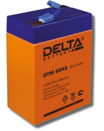 Delta DTM 6045. Аккумулятор герметичный свинцово-кислотный. Delta в Уфе