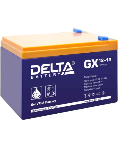 Delta GX 12-12. Аккумулятор герметичный свинцово-кислотный. Delta в Уфе