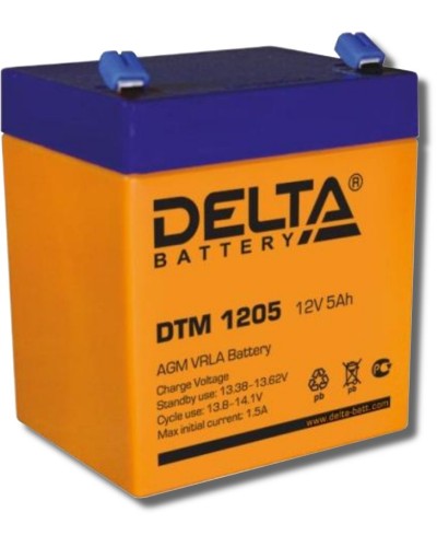 Delta DTM 1205. Аккумулятор герметичный свинцово-кислотный. Delta в Уфе