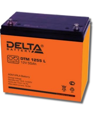 Delta DTM 1255 L. Аккумулятор герметичный свинцово-кислотный. Delta в Уфе