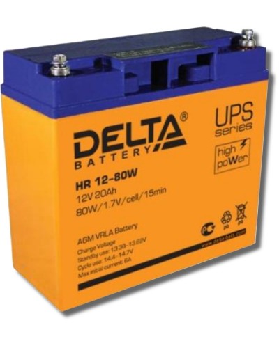 Delta HR 12-80 W. Аккумулятор герметичный свинцово-кислотный. Delta в Уфе