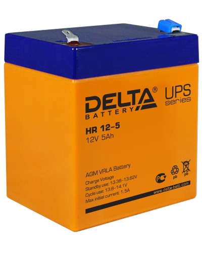 Delta HR 12-5. Аккумулятор герметичный свинцово-кислотный. Delta в Уфе