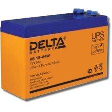 Delta HR 12-24 W. Аккумулятор герметичный свинцово-кислотный. Delta