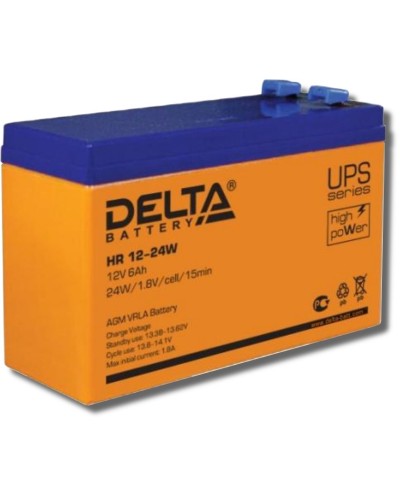 Delta HR 12-24 W. Аккумулятор герметичный свинцово-кислотный. Delta в Уфе