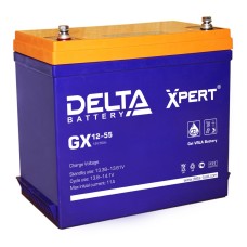 Delta GX 12-55. Аккумулятор герметичный свинцово-кислотный. Delta