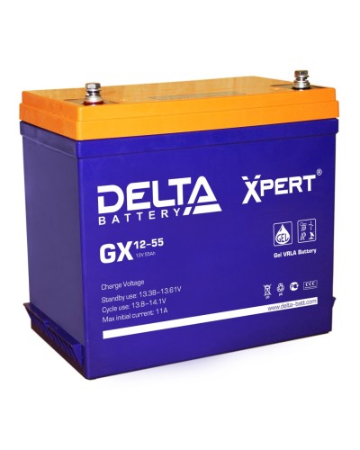 Delta GX 12-55. Аккумулятор герметичный свинцово-кислотный. Delta в Уфе