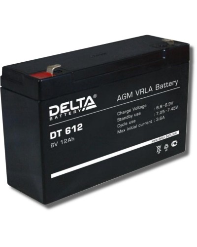 Delta DT 612. Аккумулятор герметичный свинцово-кислотный. Delta в Уфе