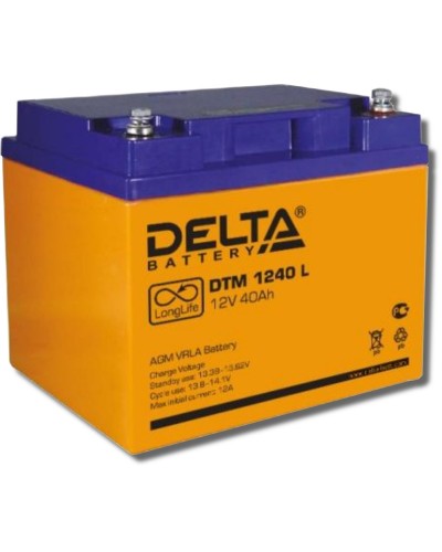 Delta DTM 1240 L. Аккумулятор герметичный свинцово-кислотный. Delta в Уфе