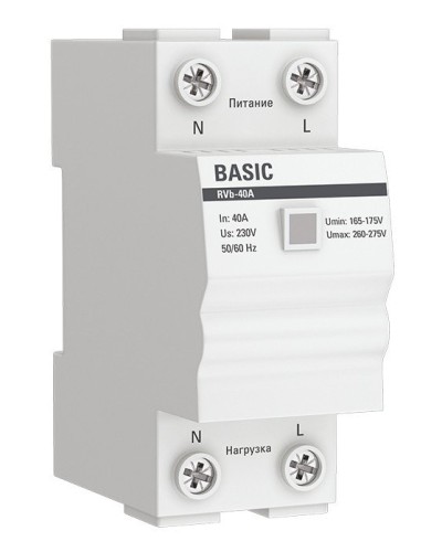 RVb-40A Basic (rvb-40a). Реле напряжения. EKF в Уфе