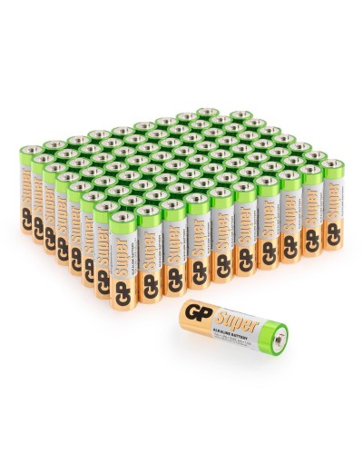 GP Super Alkaline 15A AA (GP 15A-2CRVS80), упак. 80 шт.. Алкалиновые батарейки. GP Batteries в Уфе