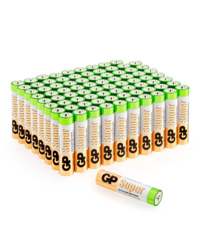 GP Super Alkaline 24A AAA (GP 24A-2CRVS80), упак. 80 шт.. Алкалиновые батарейки. GP Batteries в Уфе