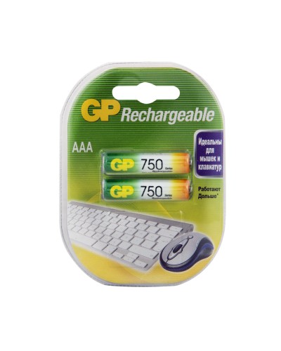 GP 75AAAHC AA (GP 75AAAHC-2DECRC2), упак. 2 шт.. Перезаряжаемые аккумуляторы. GP Batteries в Уфе