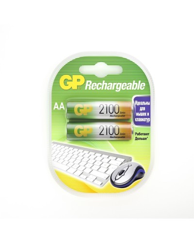 GP 210AAHC AA (GP 210AAHC-2DECRC2), упак. 2 шт.. Перезаряжаемые аккумуляторы. GP Batteries в Уфе