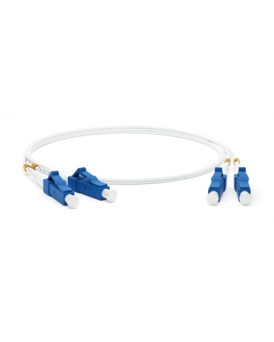 FC-D2-9A1-LC/UR-LC/UR-H-3M-LSZH-WH. Патч-корд волоконно-оптический одномодовый. Hyperline в Уфе