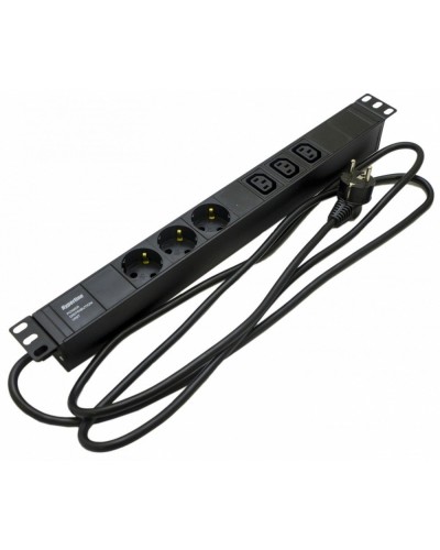 SHE19-3SH-3IEC-2.5EU. Блок розеток 19. Hyperline в Уфе
