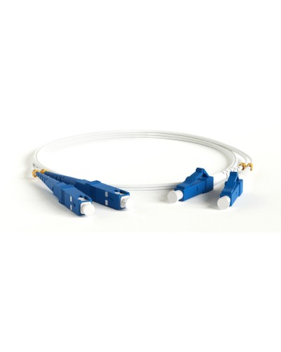 FC-D2-9A1-LC/UR-SC/UR-H-3M-LSZH-WH. Патч-корд волоконно-оптический LC-SC. Hyperline в Уфе