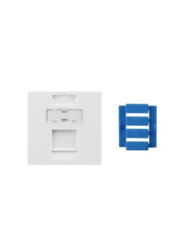 SIP3-1K-M45-45. Вставка 45x45 для 1 модуля Keystone Jack, со шторкой. Hyperline в Уфе